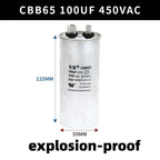 CBB65 450V Motor Capacitor Air Conditioner Compressor Start Capacitor 5uF 6uF 20uF 25uF 30uF 35uF 40uF 45uF 50uF 60uF 70uF