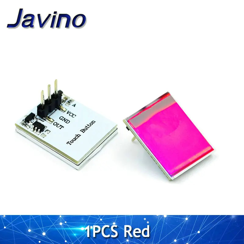 1/5/10Pcs Capacitive Touch Switch HTTM Button LED Sensor Module Green Blue Red Yellow RGB Multi Color Display DIY Electronic
