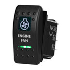 12V/24V Marine Rocker Switch Green LED SPST ON-OFF & DPDT ON-OFF-ON Momentary Toggle for 4x4 Off-Road RZR ATV ARB Carling Style