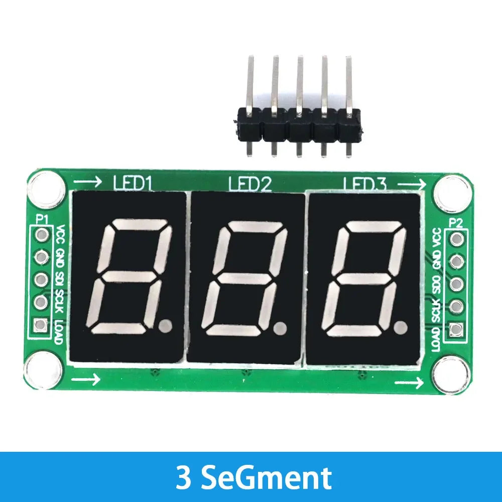 74HC595 Static Drive LED Display Module - 2/3/4-Digit 7-Segment Digital Tube with 74HC595 Shift Register (100% Genuine IC)Module