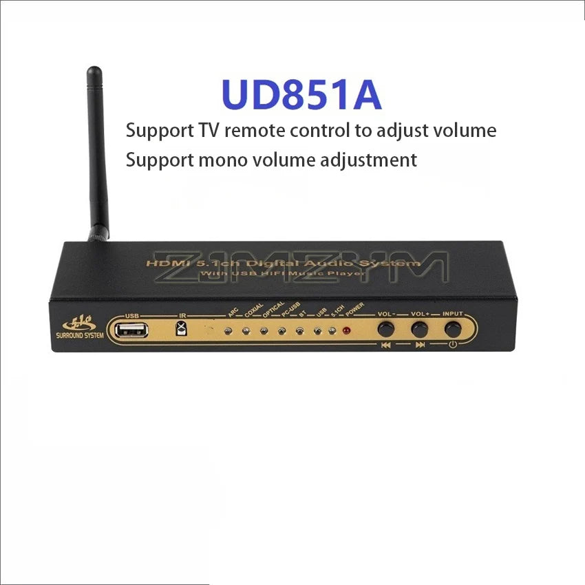 DTS Dolby AC3 5.1 Channel Audio Decoder Conversion DAC Bluetooth HDMI Splitter USB Computer Sound Card US/UK/EU