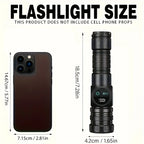 Magnetic USB Rechargeable LED Tactical Flashlight With COB Side Light Camping Fishing Torch