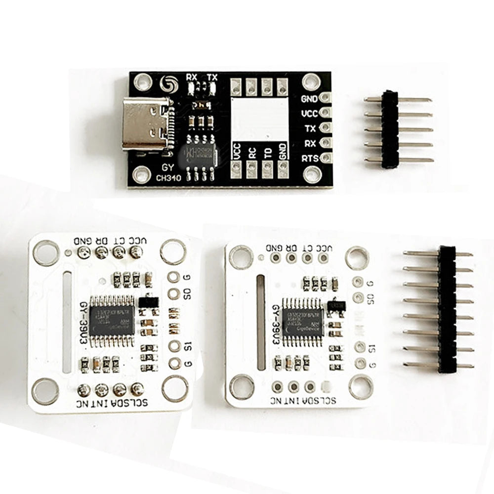 GY-39 4-in-1 Weather Station Module MAX44009 BME280 Light Intensity Temp Humidity Barometric Pressure Sensor UART I2C for MCU