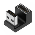 USB 3.0 Male to Female 90 Degree Right Angle Extension Adapter USB Upward Elbow Adapter 10Gbps for Laptop PC Connector Converte