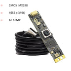 CMOS IMX298 16MP 78.4 Degree4656×3496 USB Camera Module Autofocus/Fixed Focus Two Digital Mic For Scanning Product Vision