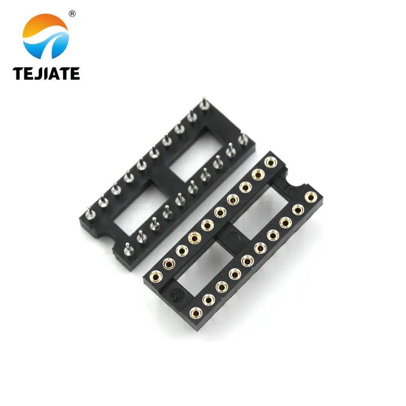 10PCS IC Sockets DIP6 DIP8 DIP14 DIP16 DIP18 DIP20 DIP24 DIP32 DIP28 DIP40 pins Connector DIP Socket 6 8 14 16 18 20 24 28 40Pin