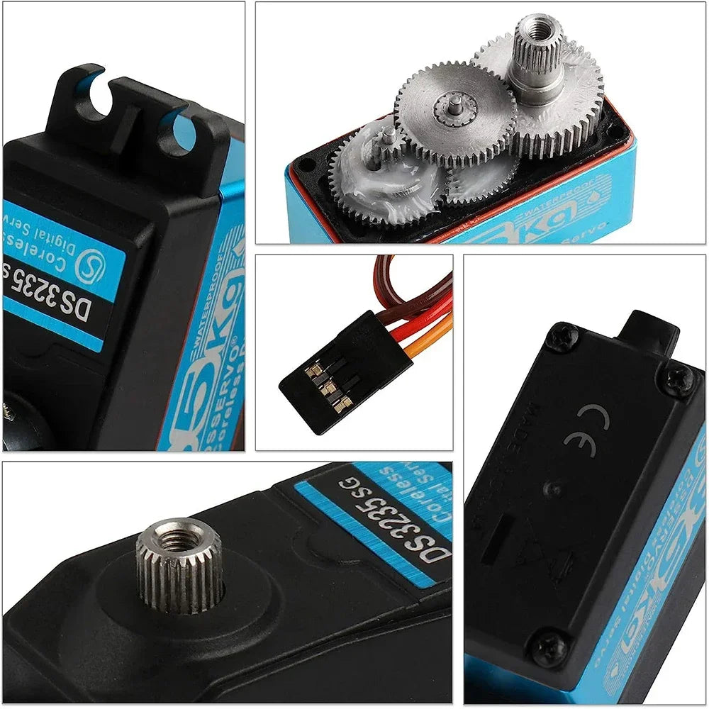 25kg 35kg 45kg High Torque Coreless Digital Servo Motor DS3225 DS3235 DS3245 Stainless 180/270 Degree for Baja Car RC Robot