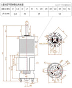1pc GA42Y--775 Planetary Gear Motor 12V24V Miniature Adjustable Low Speed Small DC Gear Motor