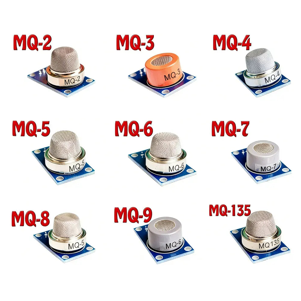 1pcs MQ-2 MQ-3 MQ-4 MQ-5 MQ-6 MQ-7 MQ-8 MQ-9 MQ-135 Detection Smoke Methane Liquefied Gas air quality Alcohol Sensor Module