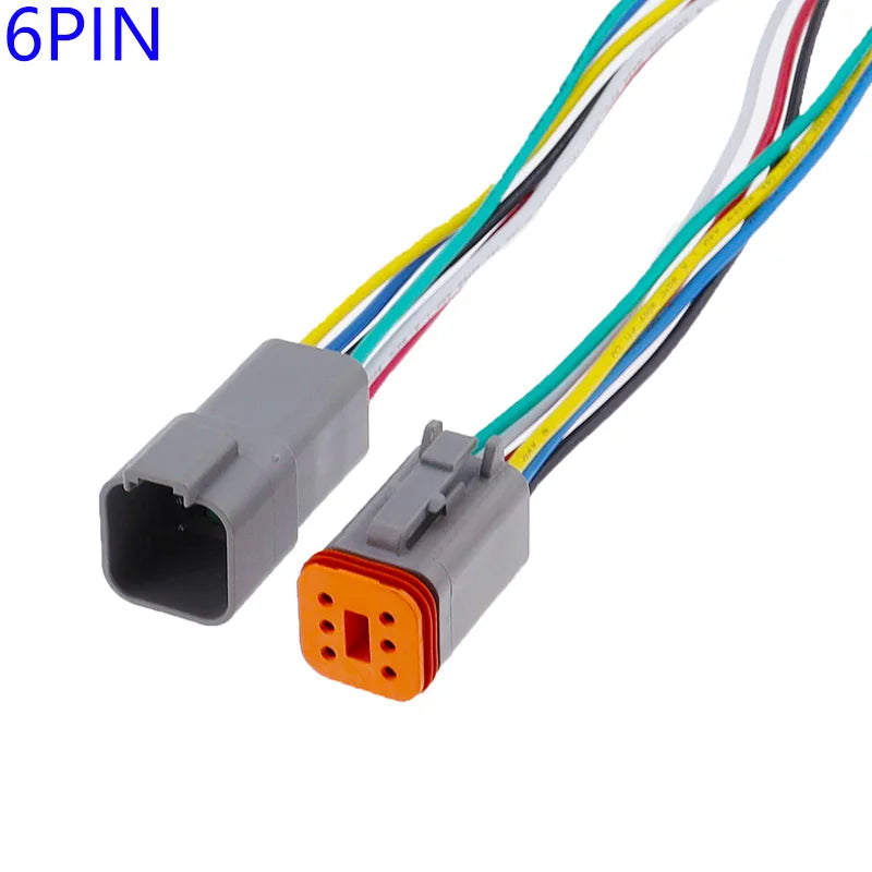 1 Pcs Deutsch DT connector with 15cm Wiring harness DT06-2S/DT04-2P 2P 3P 4P 6P 8P 12P waterproof electrical connector