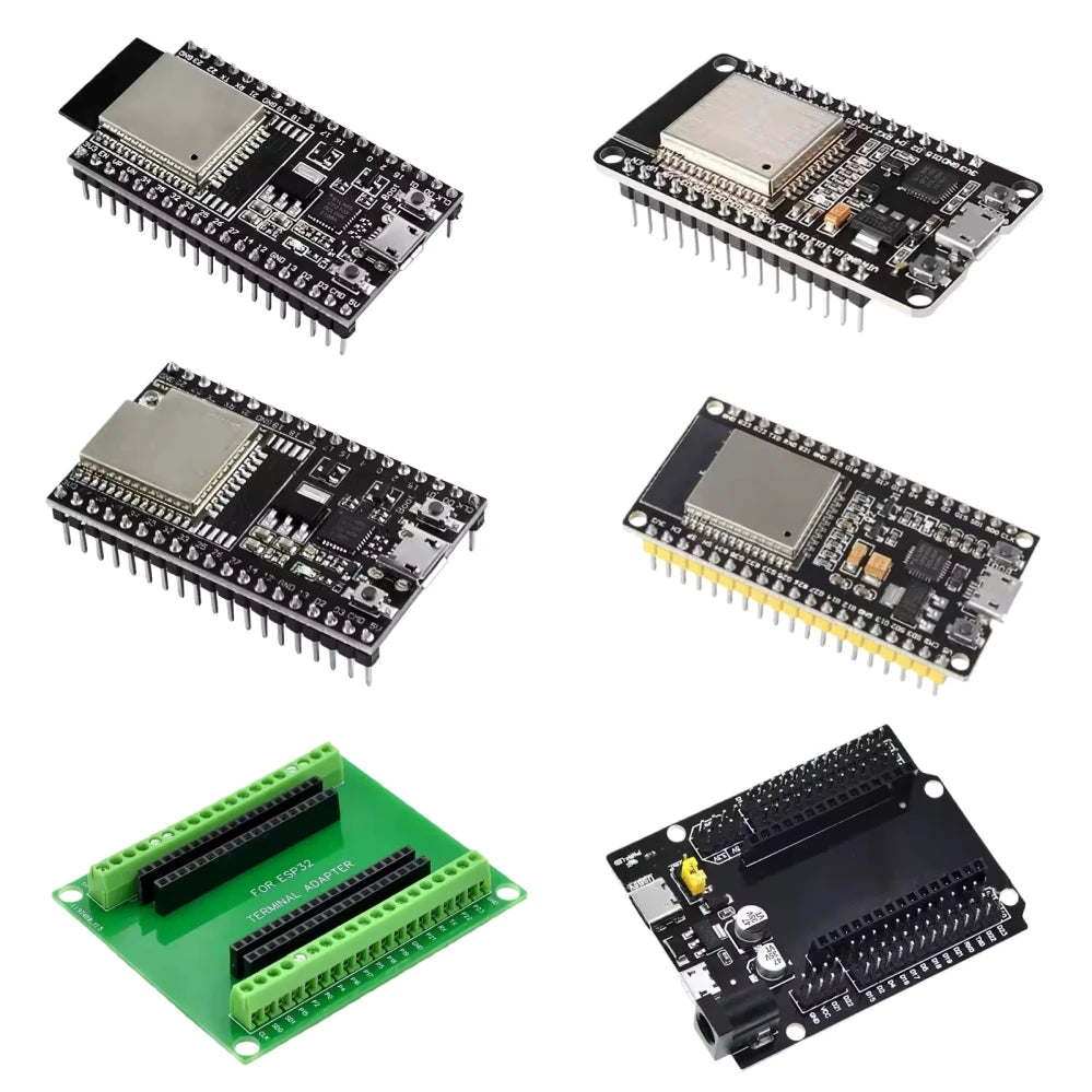 ESP32 Development Board WiFi+Bluetooth Module NodeMCU-32S ESP32-DevKitC 32D 32U CH9102 30Pin 38Pin with GPIO Expansion Board