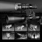 UniqueFire 1903 IR940nm IR850nm LED Infrared Flashlight 3 Modes Adjustable Zoomable Torch for Coyote Hog Predator Hunting