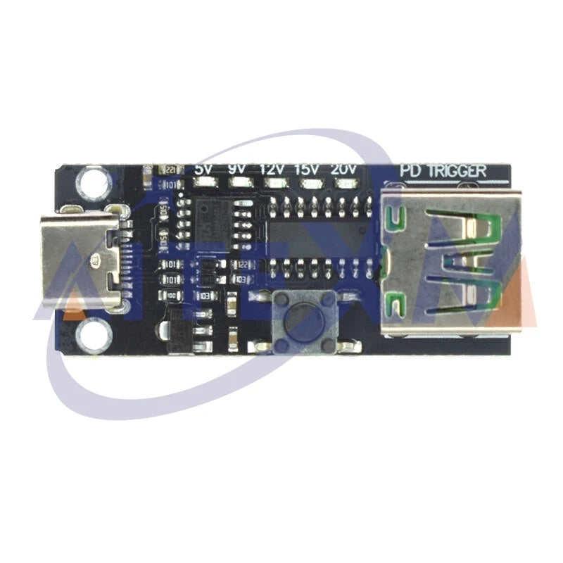 CMTPD 100W 5A USB-C Fast Charge Trigger Board Module PD QC Decoy USB Type-C PD 2.0 3.0 Boost Power Supply for Electronics