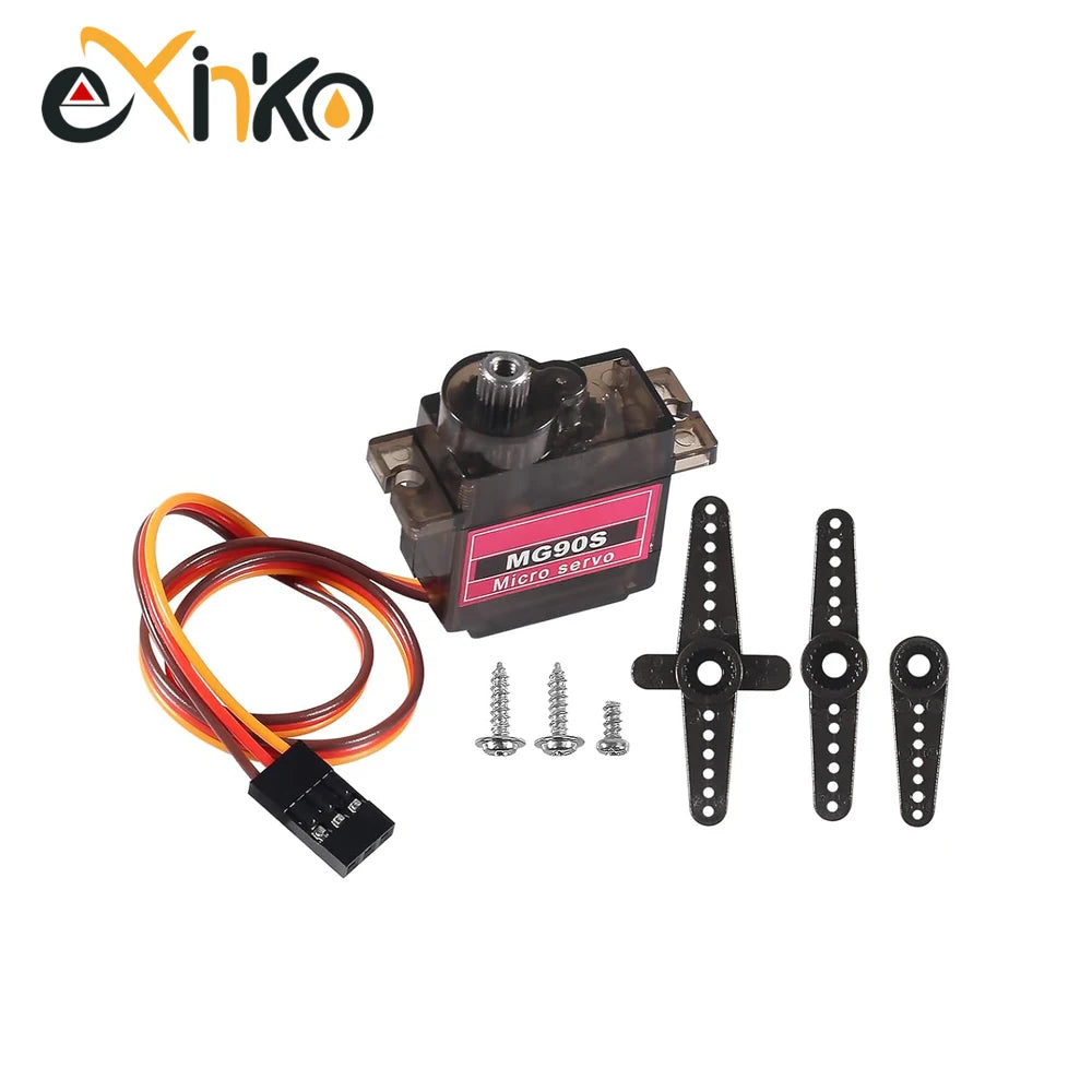 1-10pcs MG90S Servo All Metal Gear 9g SG90 Upgraded Version For Helicopter Plane Boat Car Trex 450 RC Robot 180/360 Degree