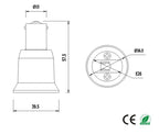 4pcs BA15S To E26/E27 Light Socket Adapter 1156 To E26/E27 Standard Edison Bulb Holder Converter, CE Rohs