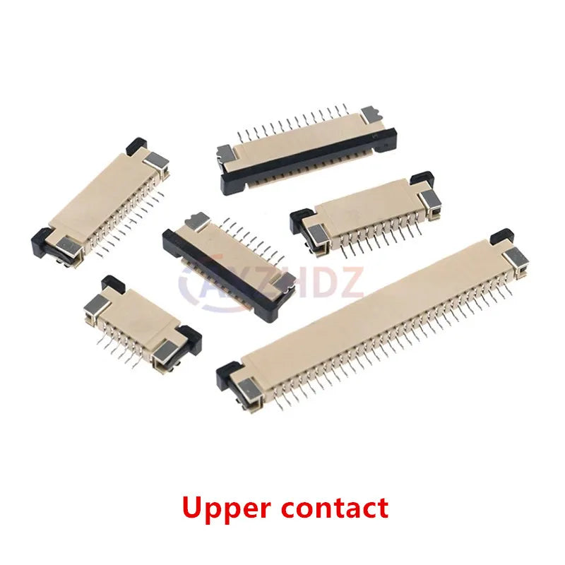 10PCS 1.0mm Upper / Lower Contact 4Pin - 30Pin FPC FFC Flat Cable Connector Socket 4P 5P 6P 7P 8P 9P 10P 12P 14P 16P 20P 28P 30P