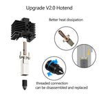 V2 Hotend Assembly For Bambu Lab P1S X1 X1C P1P With Heater Cartridge Thermistor 0.4 Nozzle Bambulab Hot end Extruder Accessorie