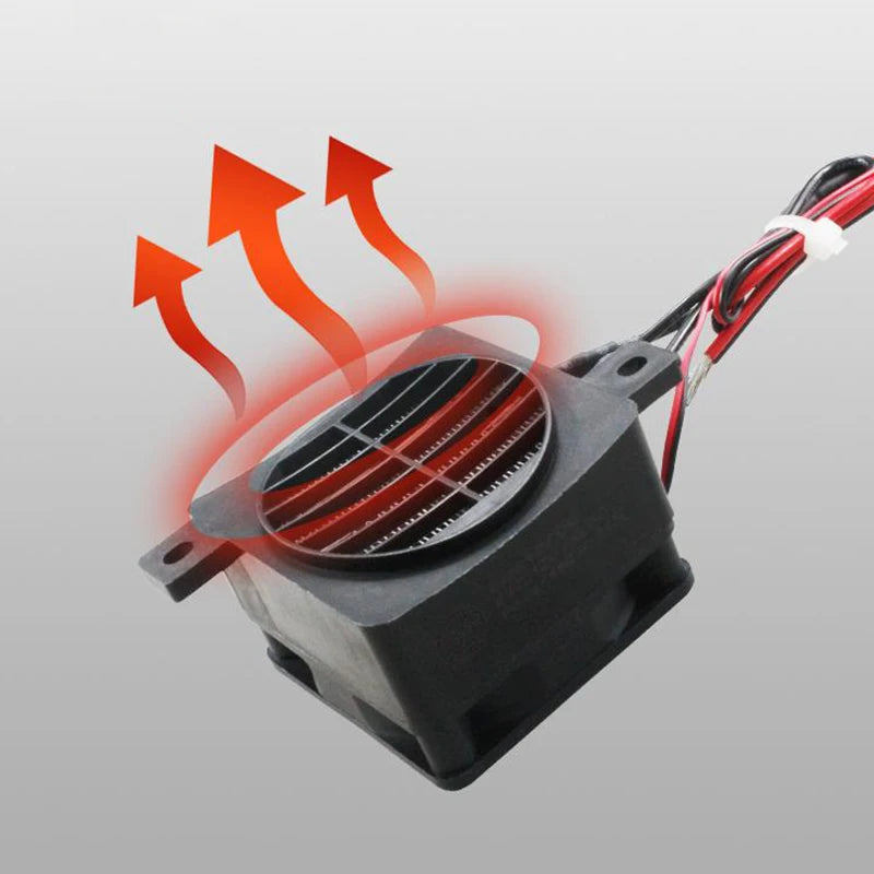 12V 24V 48V 110V 220V PTC Heater 50~400W Ceramic Thermostatic Insulated Heater With Fan Pet Insulation Incubator Electric Heater