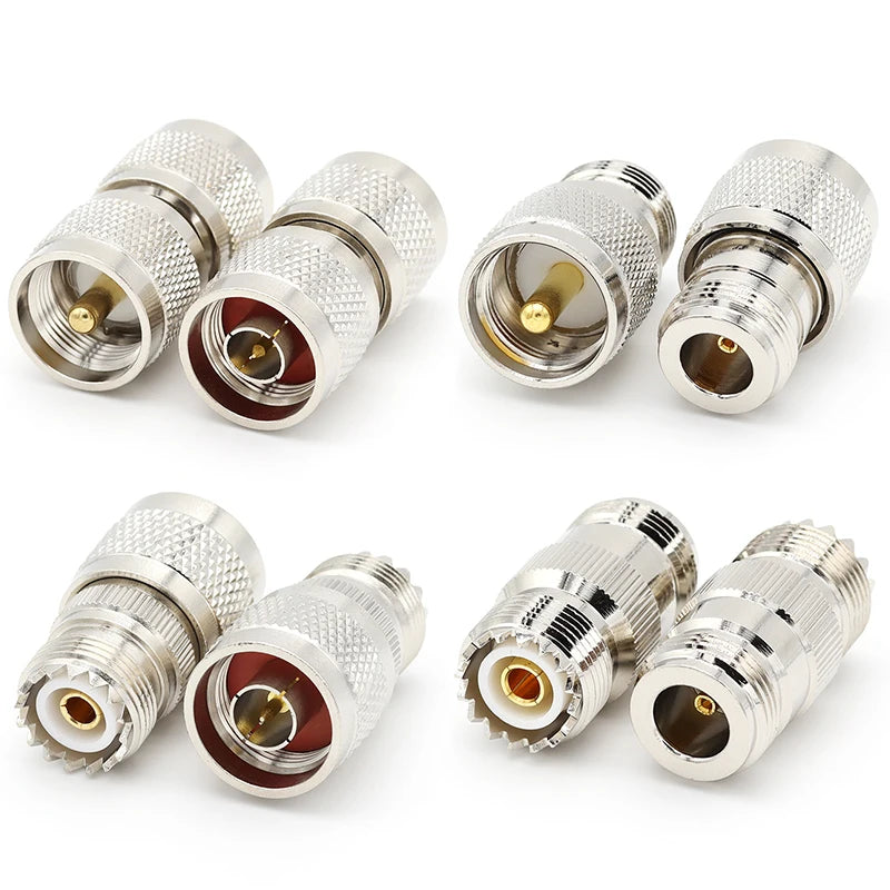 1Pcs UHF to N Adapter SO239 PL259 UHF Male Female To N Type Male Female Straight Connector L16 N to UHF RF Coaxial Connector