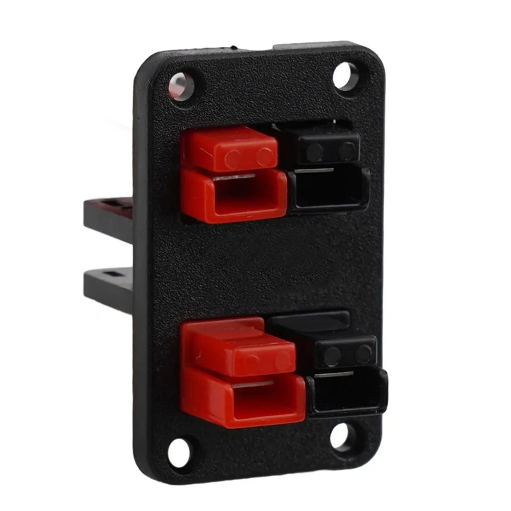 ABVO-For Anderson Plug Connector 2Pcs 45A 600V Power Plug Cable Connectors Fixed Mounting Bracket Panel