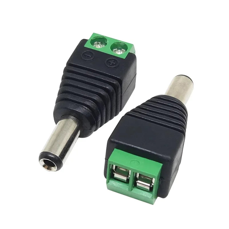 5/20pcs 12V DC Power Connector 5.5mm*2.1mm Power Jack Plug Barrel Adapter,DC Power Connector