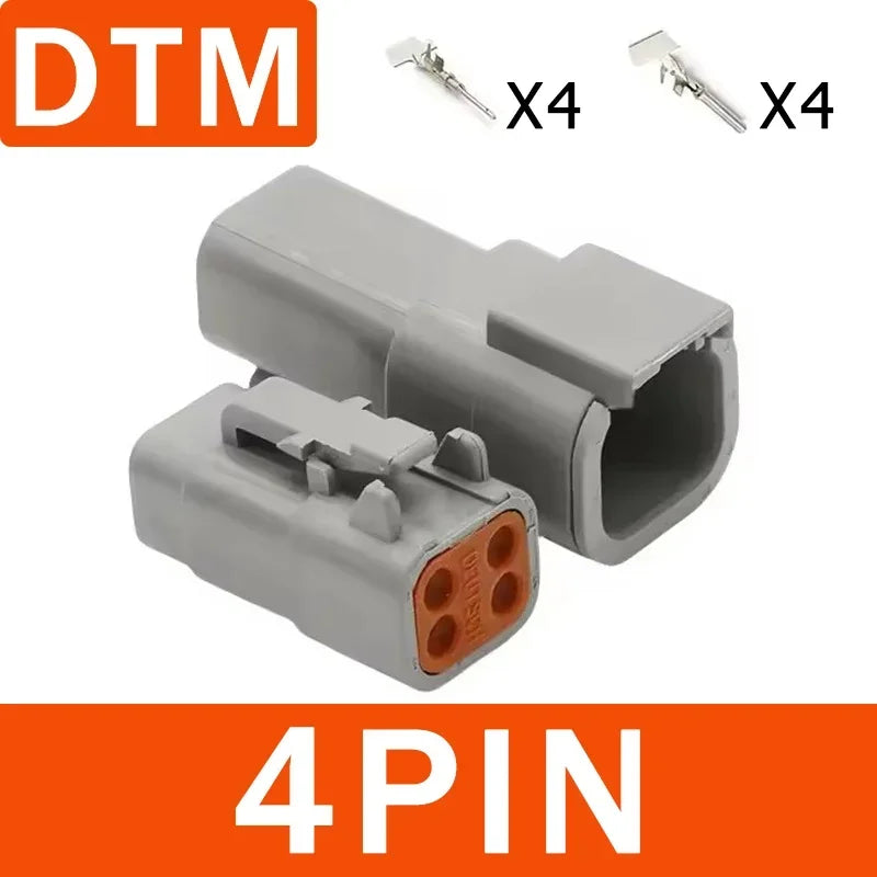 DEUTSCH DT/DTM/DTP/DTF Series IP68 Sealed Connector Kits | 2-12Pin Flange Mount for Auto/Truck/Marine Wiring Systems