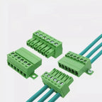 1Sets Solderless Docking Type 15EDG 3.81MM Screw Terminal Block Connector PCB Plug-in Type 15EDGRKC 3.81 Green Terminal Block