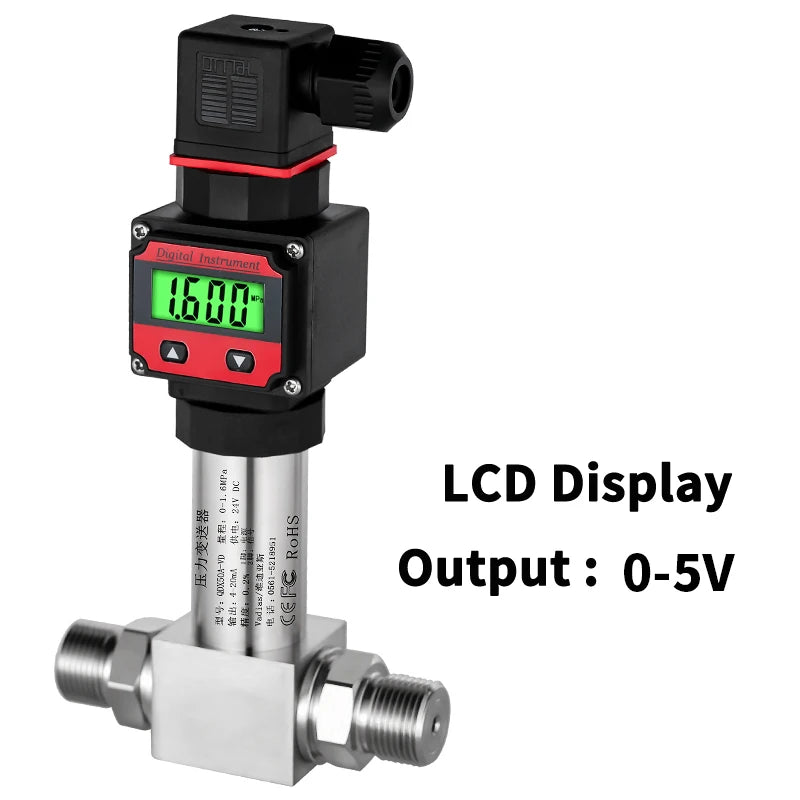 Differential Pressure Sensor Transducer 0-2.5Mpa 0-25bar M20*1.5 Wind Water Differential Pressure Transmitter 4-20mA 0-10V RS485