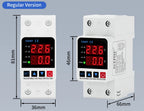 GTRIC Voltage Protection Relay Din Rail Over Under Voltage Protector 230VAC 40A 63A Adjustable Voltage Current Protection Device