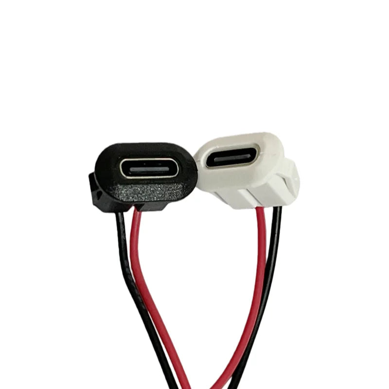 1-10pcs USB Type C 2pin Connector Jack Female Type-C With Card Buckle 3A Fast Charging Jack Port USB-C Charger Plug Socket
