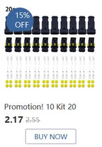 1Set 6.3mm 1/2/3/4/6/8/12P/14 pin Automotive 6.3 Electrical wire Connector Male Female cable terminal plug Kits ebike car