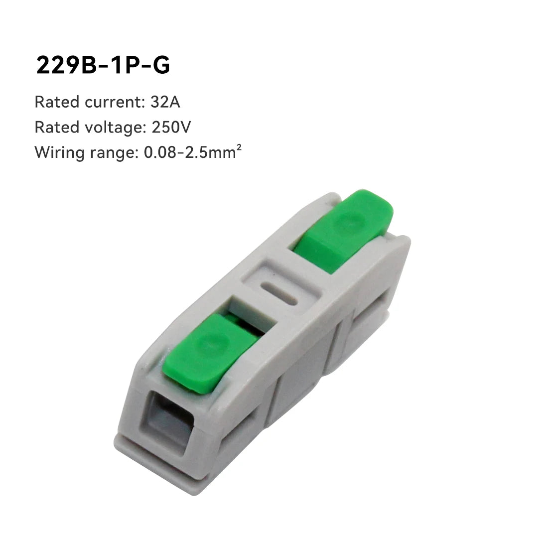 10PCS Quick Electrical Wire Connectors Universal Compact Splicing Terminal Blocks Push-in Home Cable Connectors