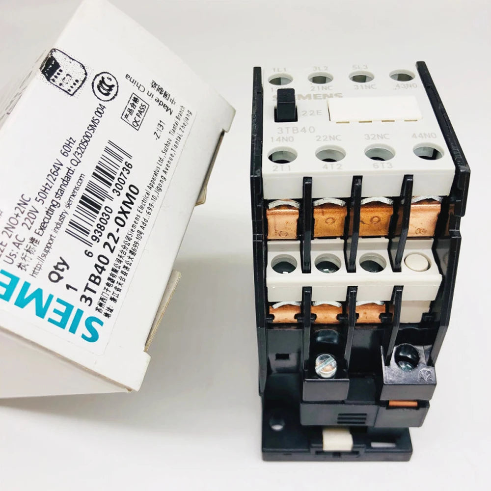 Original SIEMENS 3TB40 22-0X Contactor Relay Voltage AC 24V 36V 110V 220V 380V Elevator Accessory 3TB41 3TB42 43 44 22E 2NO 2NC