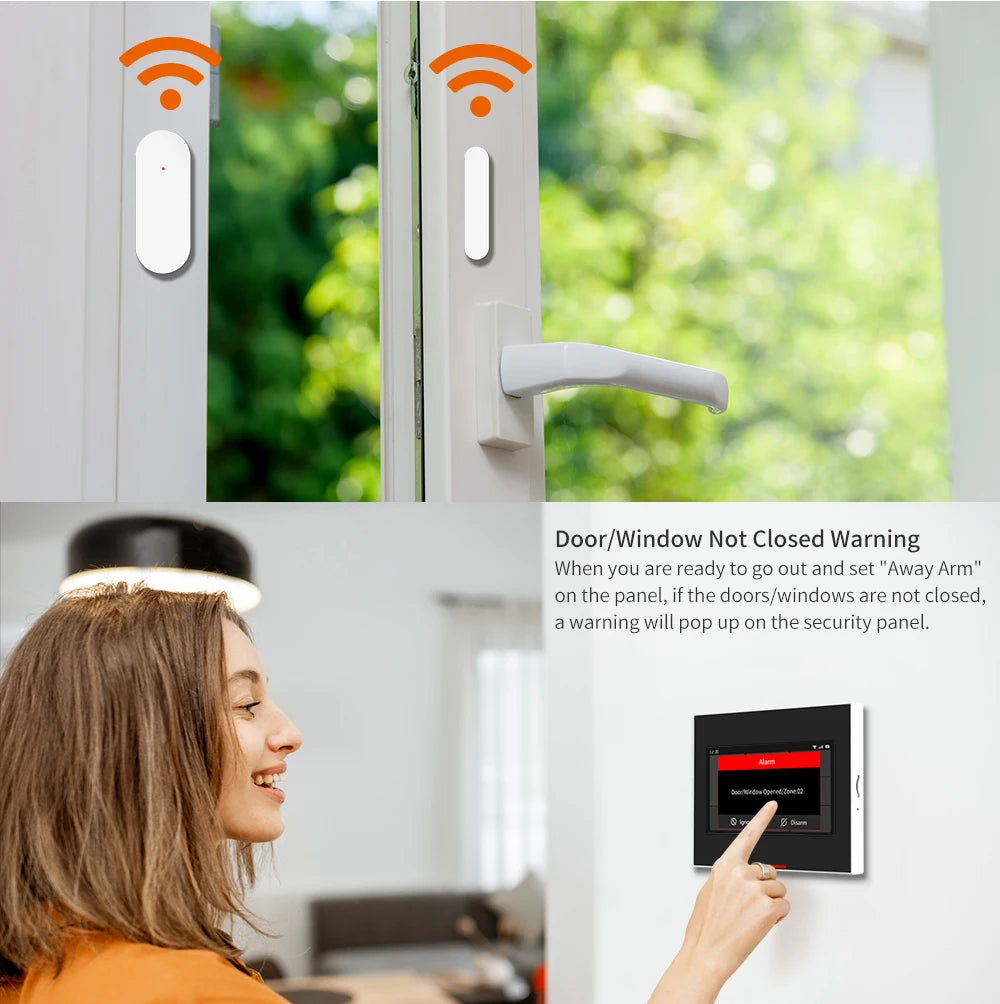 Window Door Magnetic Sensor Door Open Closed Detectors Wireless Smart Home Security Protection Alarm System App Remote Control