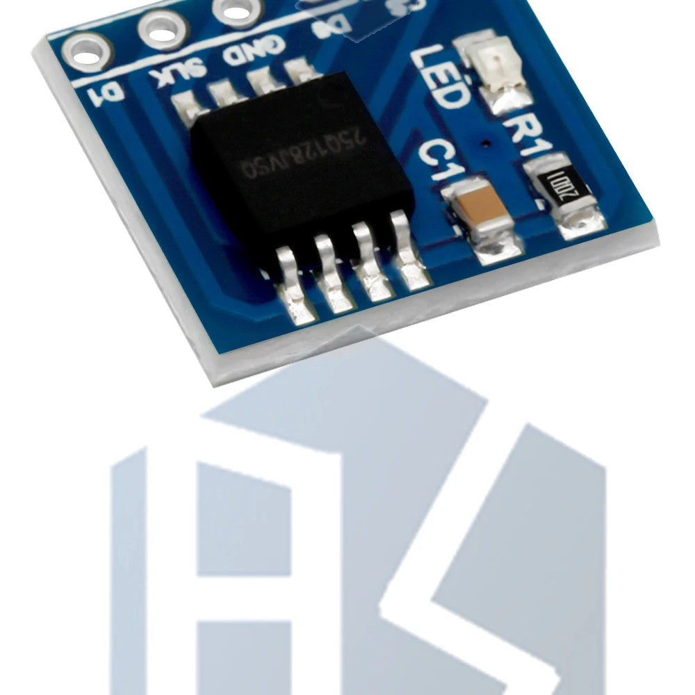 W25Q128FV 128Mbit (16MB) SPI NOR Flash Memory Module - 3.3V BV/FV Package for STM32 Development