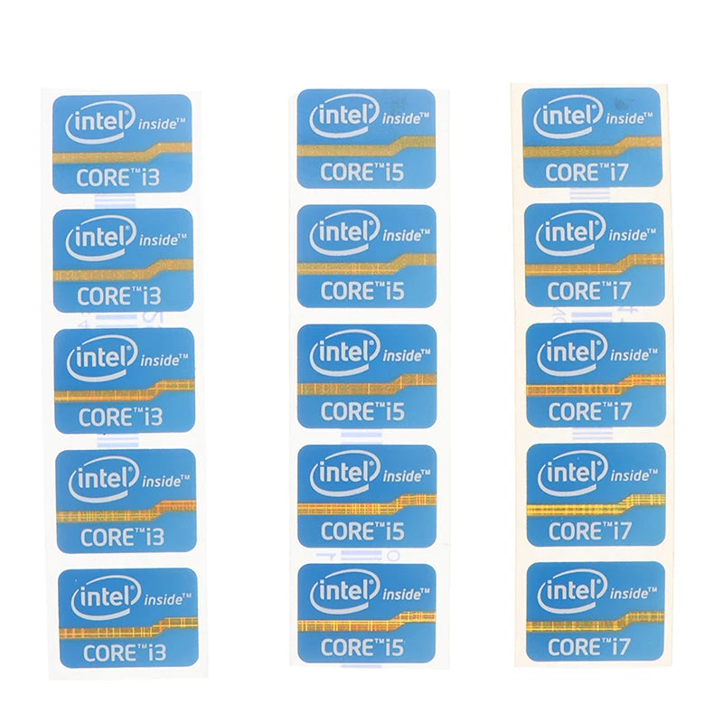 1pc/5pcs Mini DIY Sticker For 4th Generation Cpu Intel Core I3 I5 I7 I9 Logo Sticker LOGO Label Laptop Notebook Decoration