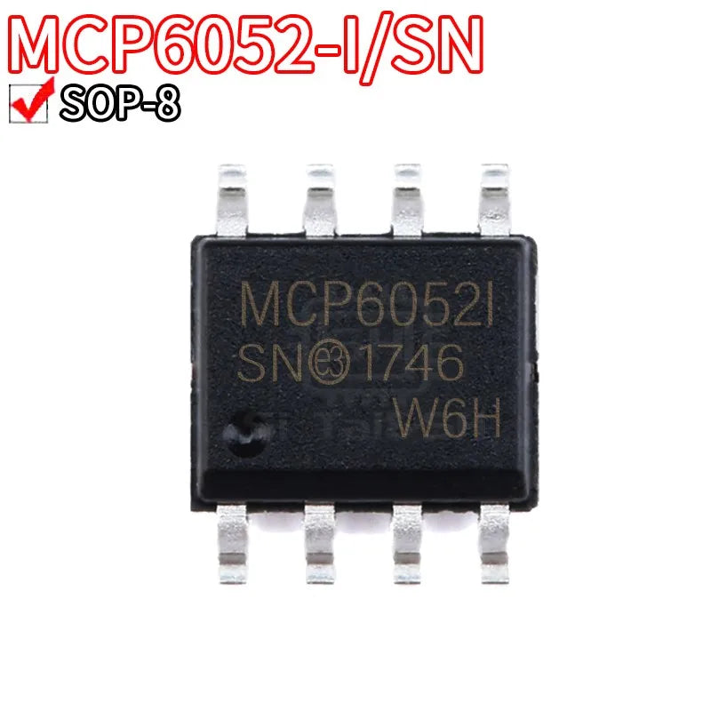 SOP-8 Surface Mount Amplifier Chip 5 Pieces MCP6L2-I/SN MCP601 MCP2551 MCP6002 MCP6032 MCP6052 MCP6062 MCP6L02 MCP6442-I/SN