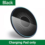 Upgraded Fast Wireless Charging Station for Samsung, Xiaomi, Huawei; 30W Wireless Charger Pad for iPhone 17- 12 Pro, XS Max
