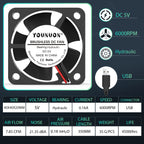 Dual Ball 40mm Cooling Fan 40x40x20mm Cooler 24V 12V 5V 4020 Computer Case Cooling Fan 2PIN 3PIN Heatsink Fan 3D Printer Fan