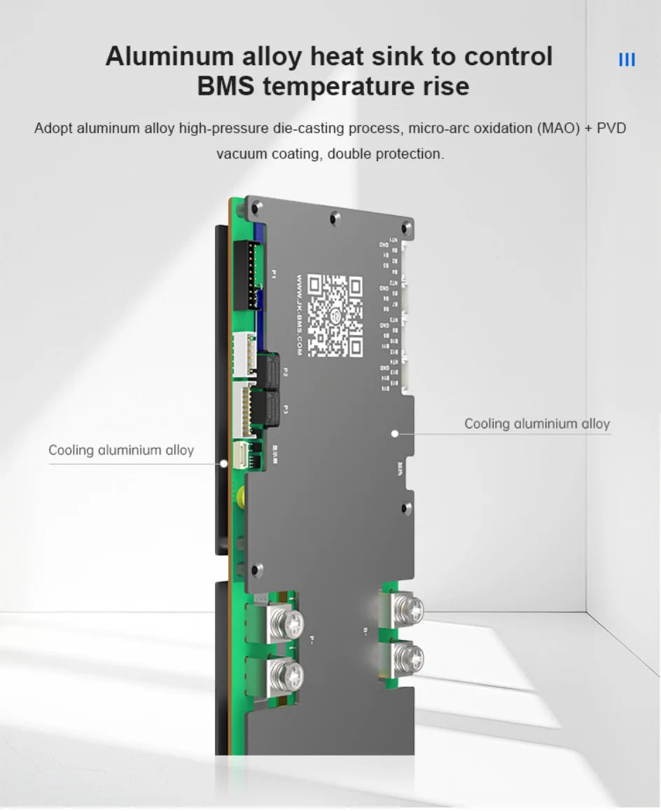 JIKONG PB2A16S20P Smart BMS 200A with 2A Active Balancer 8S 10S 12S 14S 16S 24V 48V LiFePo4 Li-Ion LTO Inverter Battery JK