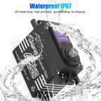 Brushless Motor 180° Metal Gear High Torque Digital Servo 42KG with 25T Metal Servo Arm for 1/10 1/8 RC Car Robot Boat Truck
