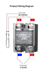 D48 Series SSR Single Phase Solid State Relay DC-AC AC-AC Control Zero Crossing AC Relay Industrial Electronic Switching Module