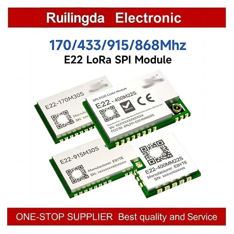 EBYTE E22-M Series SX1262 SX1268 Lora Module - Long Distance Wireless SMD High Precision TCXO at 170/433/868/915MHz