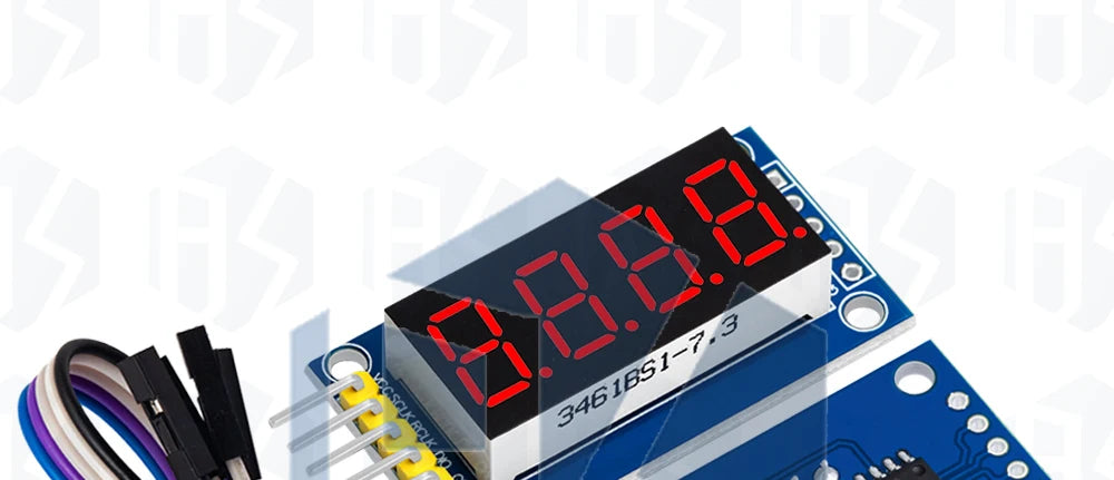 ‌4-Digit 7-Segment LED Display Module with 74HC595 Shift Register (Serial Interface) for Arduino
