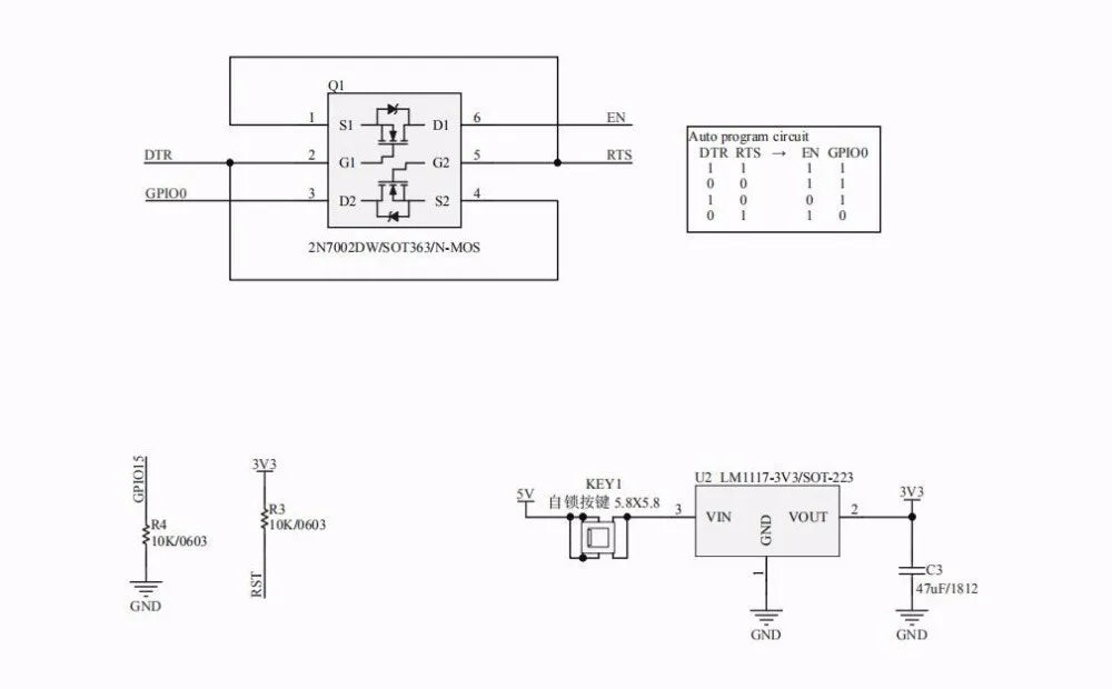 ESP8266 ESP-WROOM-32 ESP32-WROVER Development Board Test Programmer Socket Downloader for ESP-01 ESP-12F ESP-07S ESP-12S ESP32