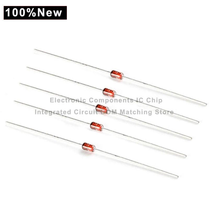 500pcs/lot 1N4732A Zener diode 4.7V Straight glass tube 1W stabilized diode 5.1v 1w 1N4733A