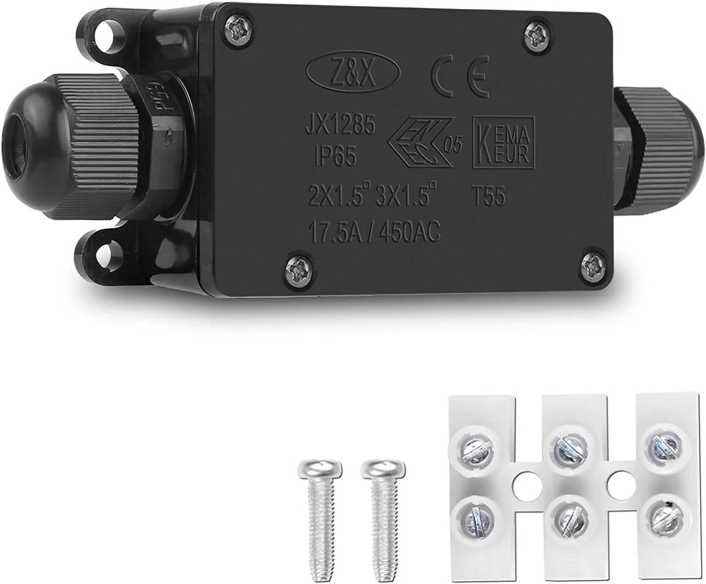 1/2pcs IP65 Waterproof Outdoor External 2 Way PG9 Electrical Underground Cable Wires Power Cord Wiring Junction Box Connector