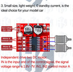 L298N Dual H-Bridge Motor Driver Module - PWM Speed Control & Direction Reversal for DC Motors (5V-35V)