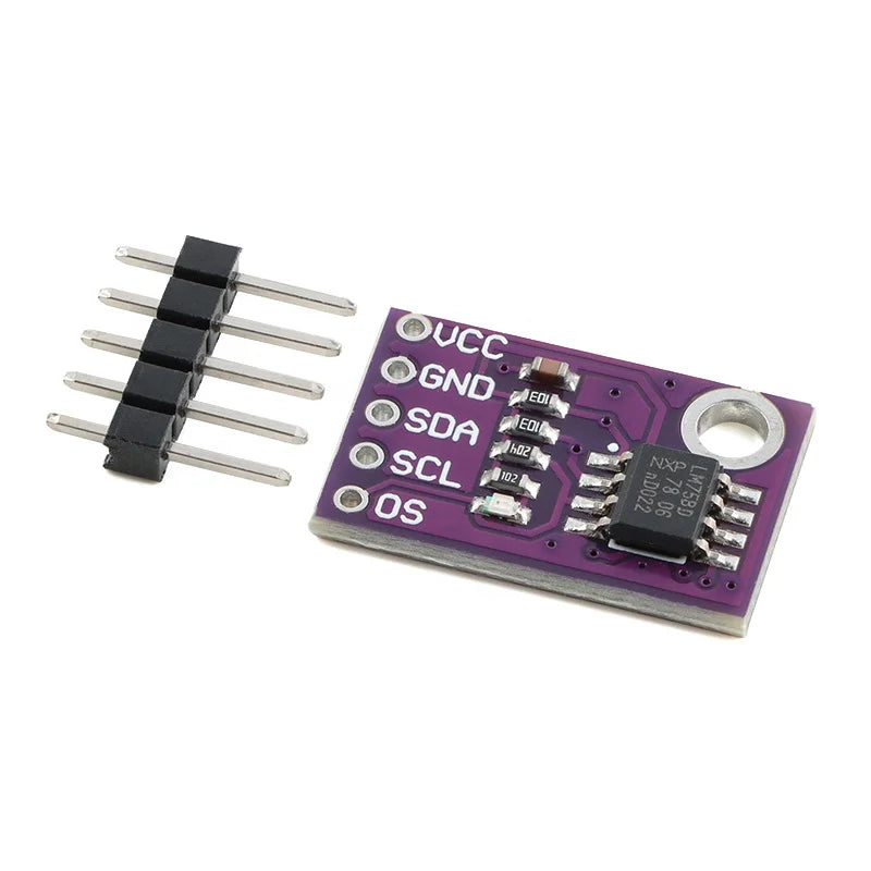 LM75 CJMCU-75 Temperature Sensor Module High Speed I2C IIC Interface High Precision