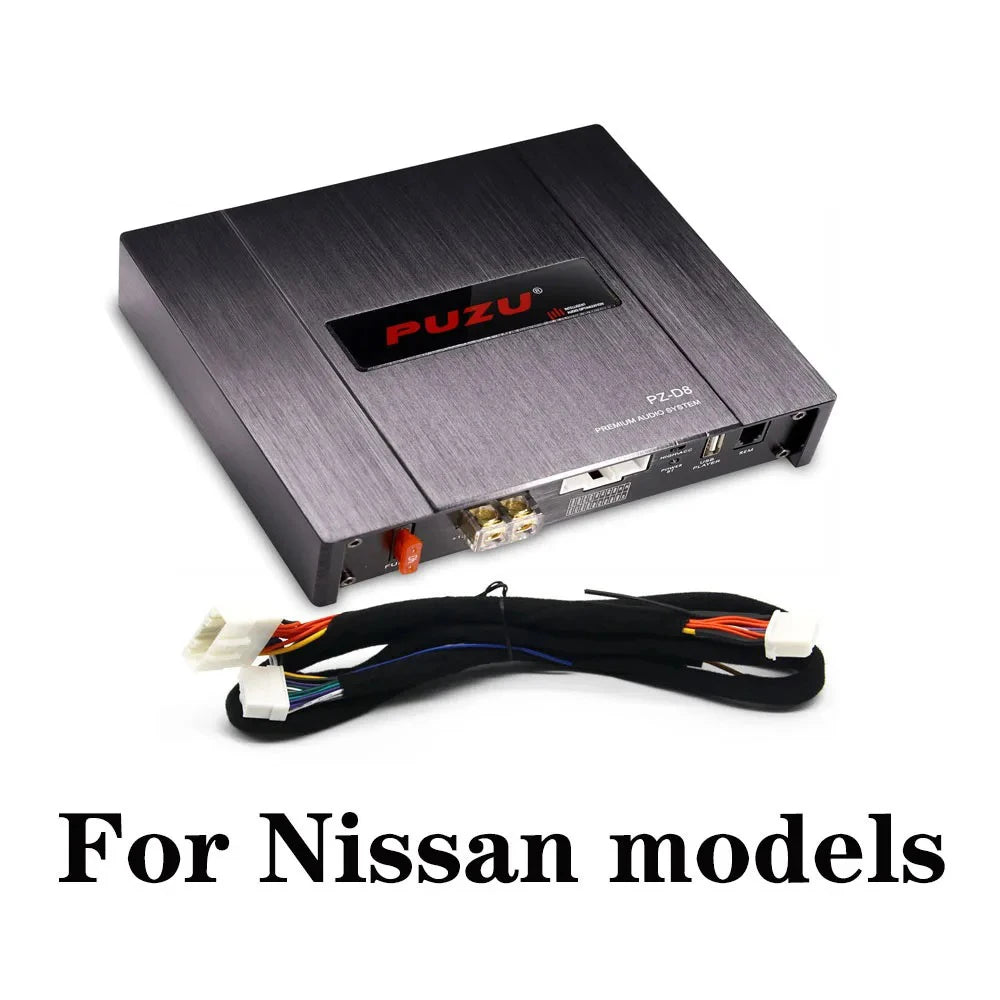 PUZU PZ-D8 D Class 8 Channels Car Audio DSP Amplifier Processor With 4X220W Power Output Digital Signal Processor Audio System